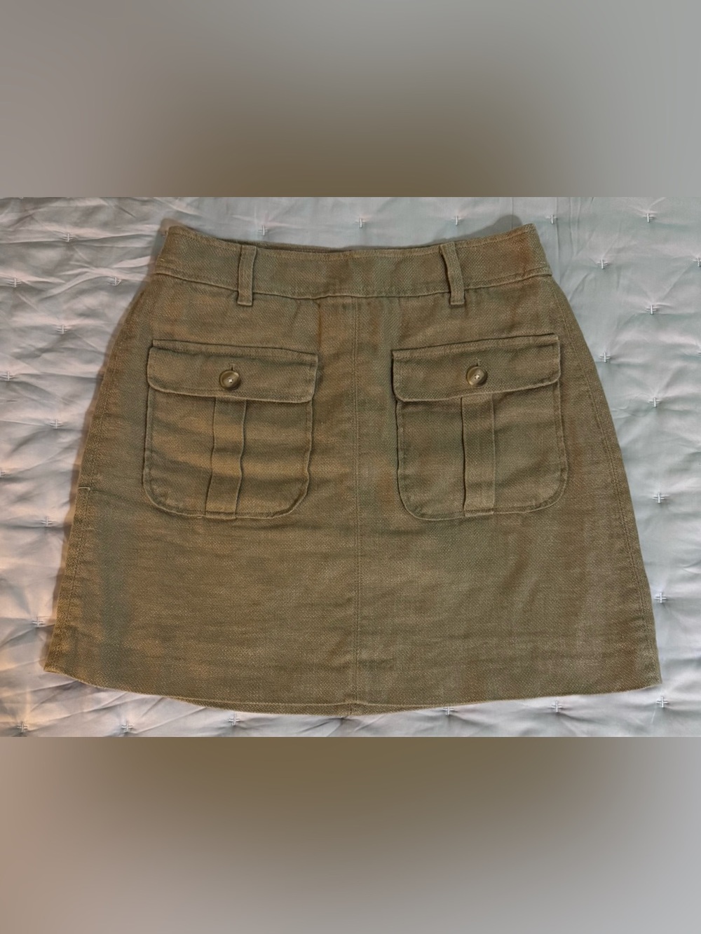 Loft Linen A-line Skirt (6)